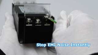 YBX نوع جديد مرشح أحادي الطور من البلاستيك الإسكان مرشح EMI / EMC مع واجهة عرض غطاء الكتلة الطرفية
