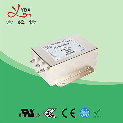 UL 94V-0440VAC 10A 3 Phase EMI Filter with CE ROHS الموافقات