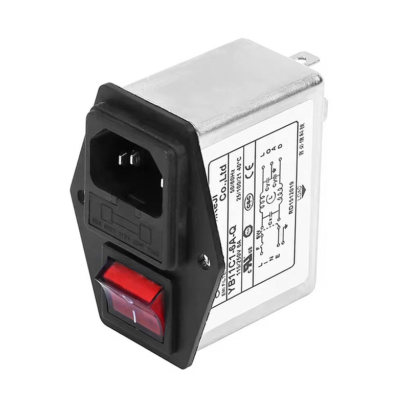 بيع مباشرة فلترات IEC Socket للطاقة المتغيرة منخفضة الممر والفلترات EMI أحادية المرحلة