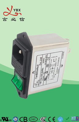 Low Pass EMI Power Filters 6A 10A IEC Socket 500VDC